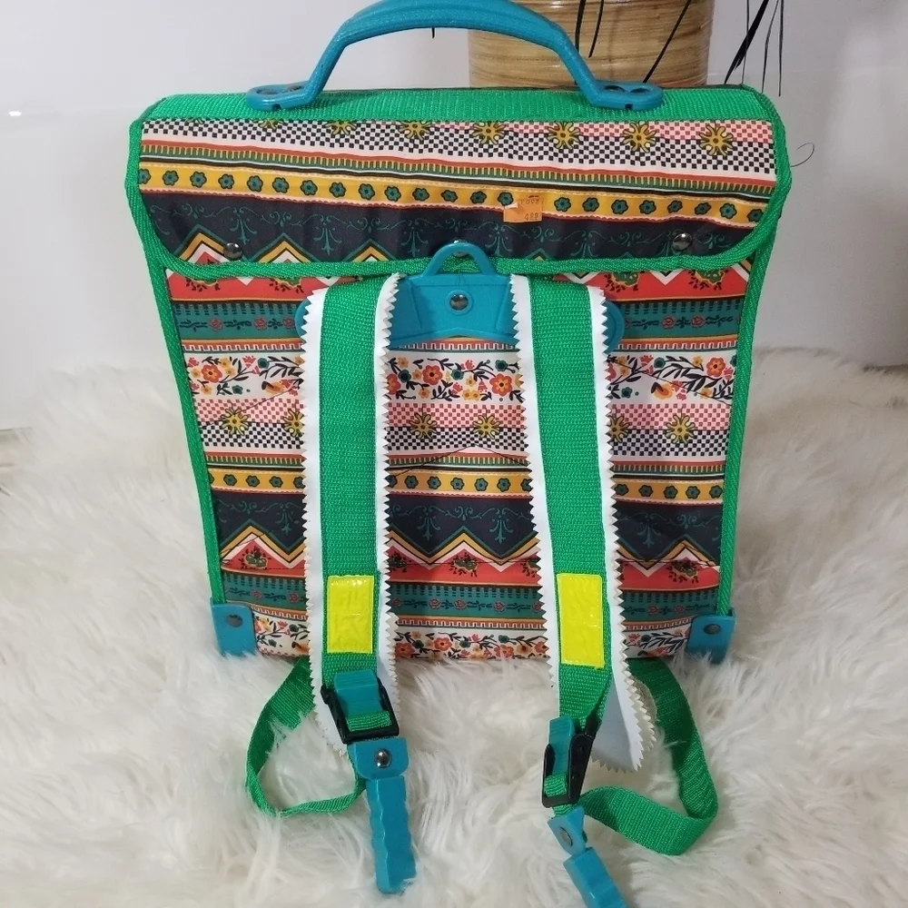 JOCKEY Mixed Printed Multicolored Back To School Unisex Trolley Backpack L Size